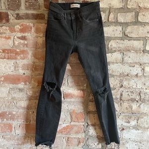 Madewell Ripped Black Jeans